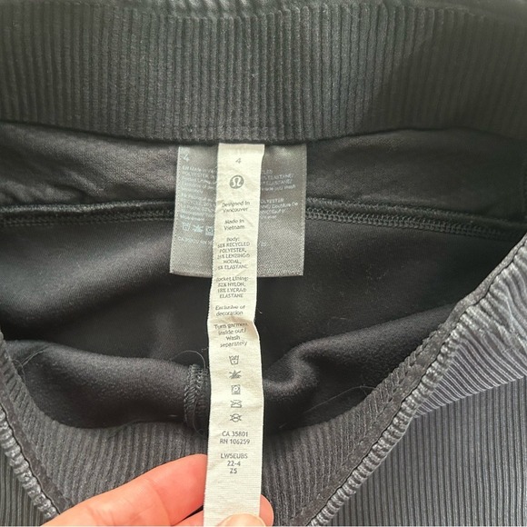 Lululemon Athletica Charcoal Ribbed Leggings - Picture 6 of 7